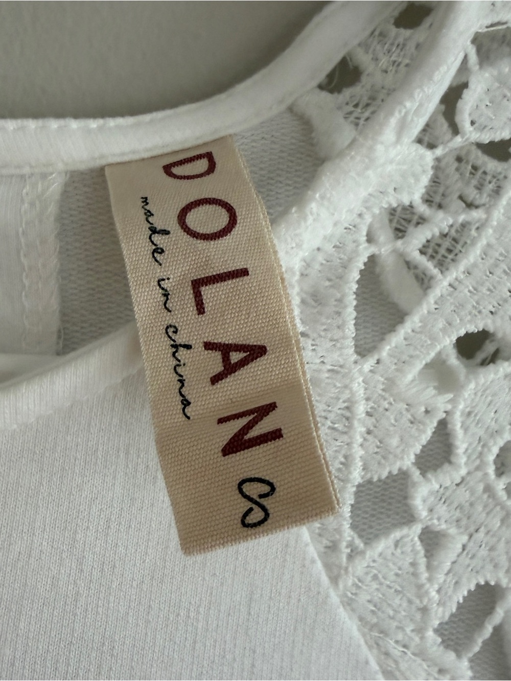 Anthropologie Dolan White Lace Puff Sleeve Elastic Waist Top S - Picture 4 of 6